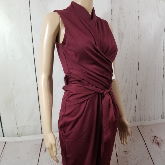 KALANI HILLIKER for Alyce Burgundy Jumpsuit - Picture 4 of 8